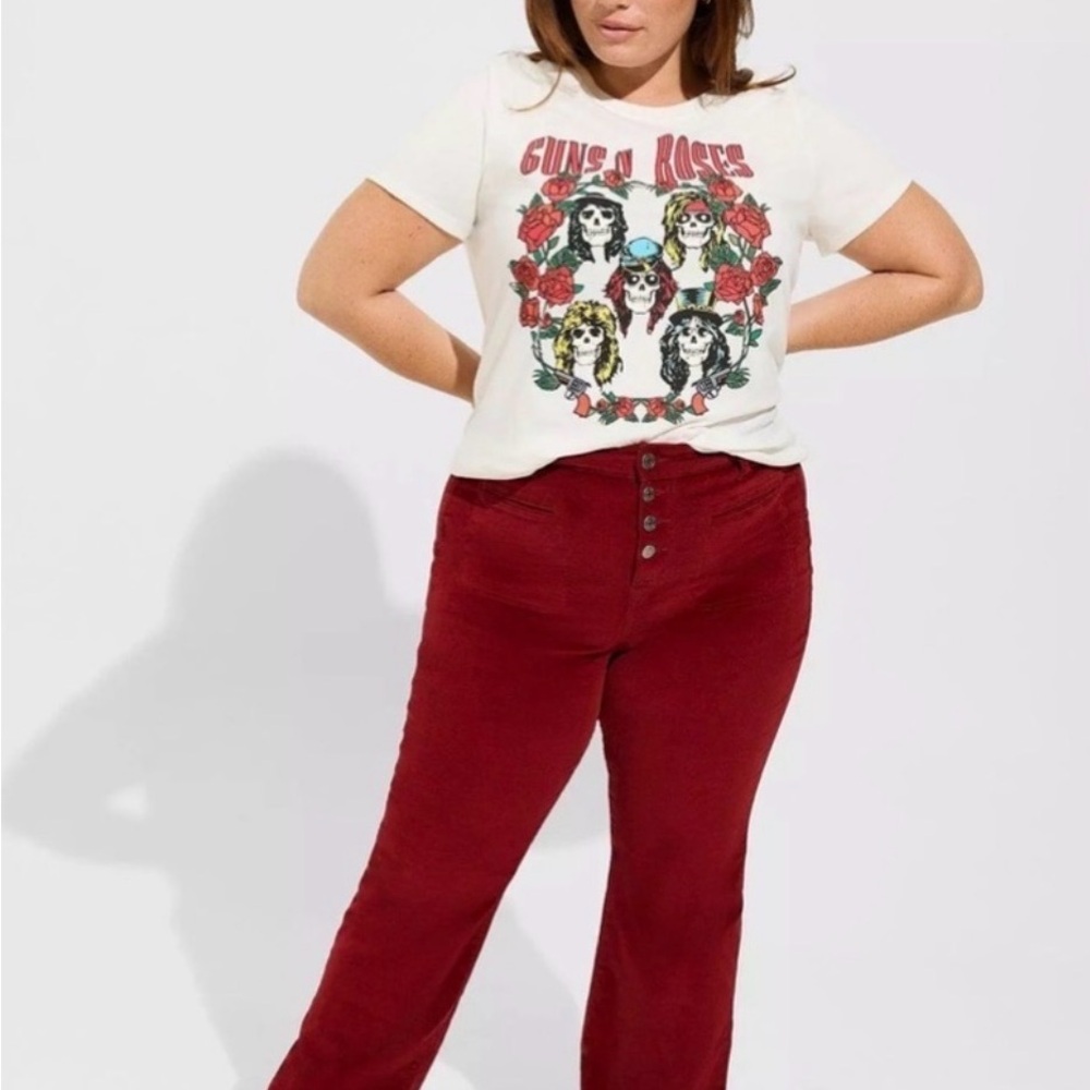 Torrid Red Boot Cut Pants